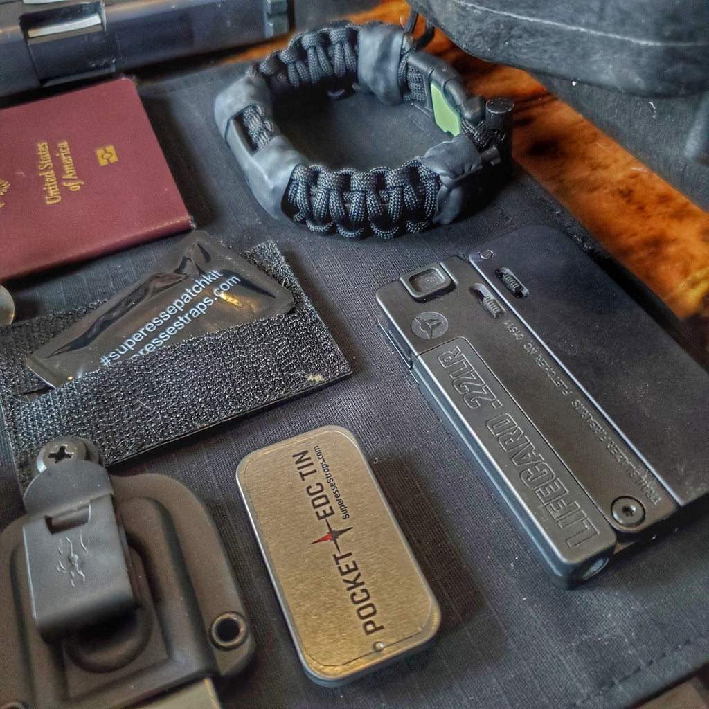 EDC Pocket Tin: Emergency Metal Can in Kydex Sheath with Survival Kit ...