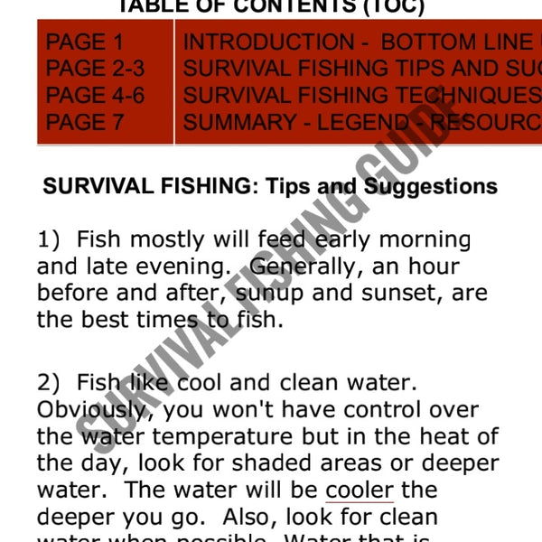 Survival Fishing - SHTF Tips and Techniques for catching fish. – Superesse  Straps LLC